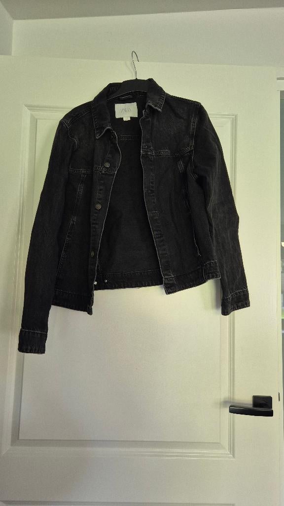 Zara spijkerjas, Maat 52/54 (L), Zwart, Ophalen of Verzenden, Zo goed als nieuw