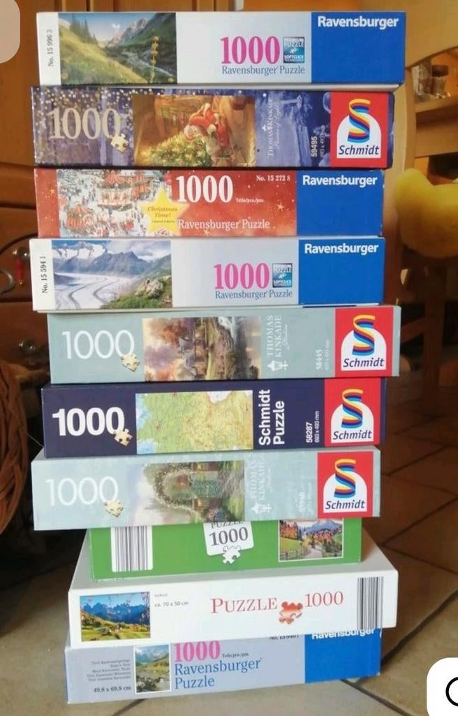 Gezocht: gratis puzzels!, Ophalen, 500 t/m 1500 stukjes