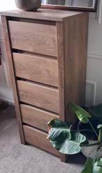 Ladekast Jysk bruin hout, Huis en Inrichting, Ophalen, 5 laden of meer, 50 tot 100 cm, Zo goed als nieuw