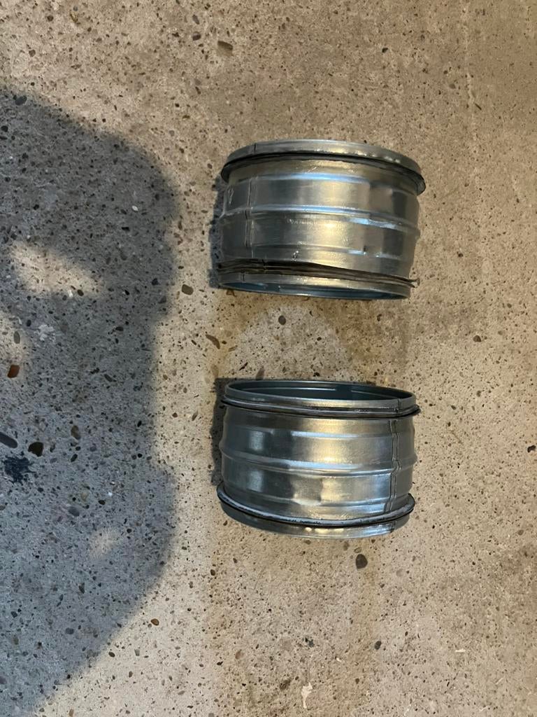 Koppelstuk spirobuis 125mm, Doe-het-zelf en Verbouw, Ophalen of Verzenden, Nieuw, Afzuiger