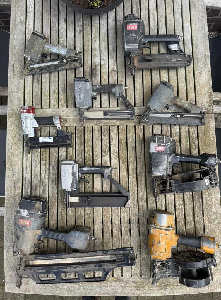 Senco tacker / spijkerpistool / nietmachine / schiethamer, Ophalen of Verzenden, Gebruikt