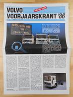 Volvo Truck Krant 1986 - F16 F12 F10 FL6, Volvo, Zo goed als nieuw, Volvo, Ophalen of Verzenden