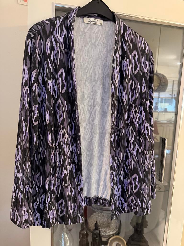 Sensia vest met lange mouwen, maat 44, Kleding | Dames, Ophalen of Verzenden, Zo goed als nieuw, Maat 42/44 (L), Paars