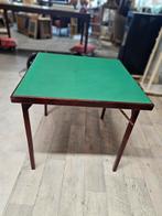 Inklapbare kaarttafel met groen blad, Ophalen of Verzenden, Nvt, Nvt, Nvt