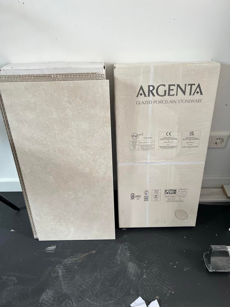Argenta Tanum Bone tegels 30x60cm - 4,32m2, Doe-het-zelf en Verbouw, Tegels, Nieuw, Wandtegels, Overige materialen, 20 tot 40 cm