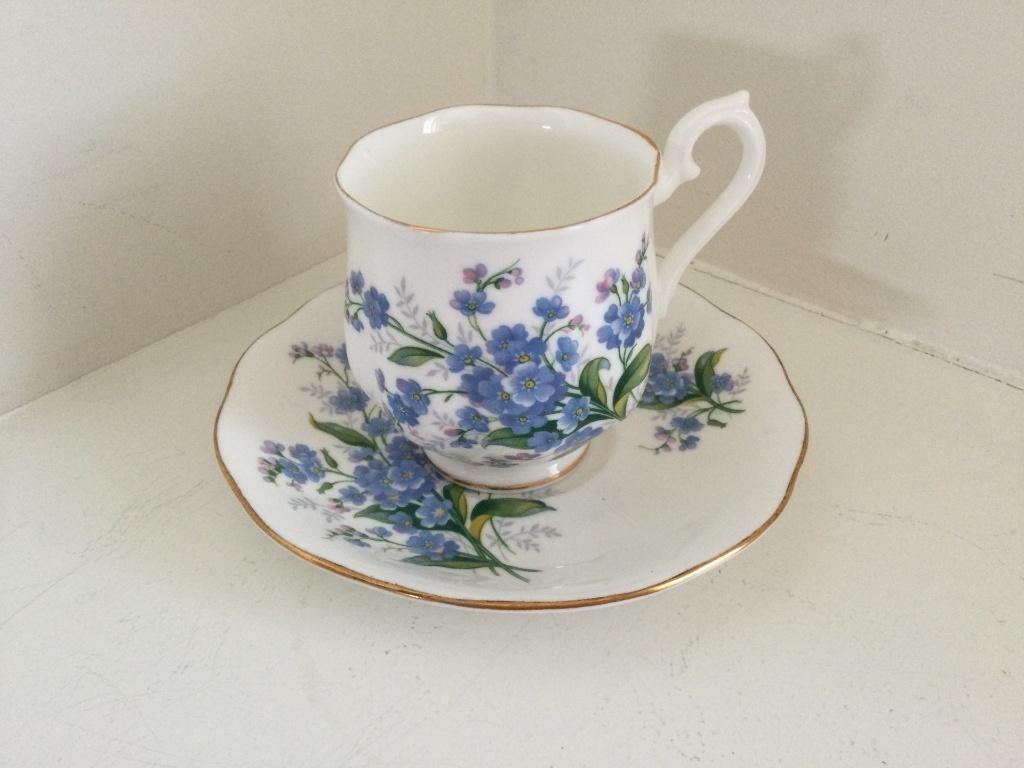 Kop en schotel Forget me not - Royal Albert, Ophalen of Verzenden