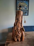 Unieke handgemaakte tafellamp van drijfhout, Ophalen of Verzenden, Gebruikt, Rustiek, Natuurlijk, Ambachtelijk