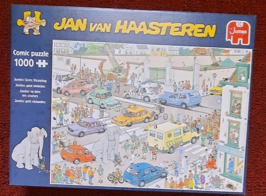 Jan van haasteren 1000 stukjes, Hobby en Vrije tijd, Ophalen, 500 t/m 1500 stukjes, Zo goed als nieuw