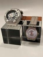 2 vintage Swatch horloges: Irony Scuba 200 + Skin SFK118, Sieraden, Tassen en Uiterlijk, Horloges | Dames, Ophalen of Verzenden