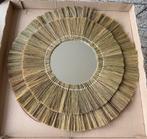 Rayung wandspiegel/ decoratie/ naturel, Ophalen, Rond, Nieuw, Minder dan 100 cm