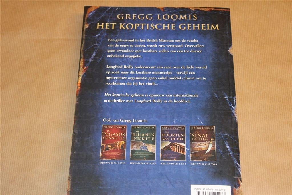 Het koptische geheim. Gregg Loomis., Boeken, Ophalen of Verzenden, Zo goed als nieuw