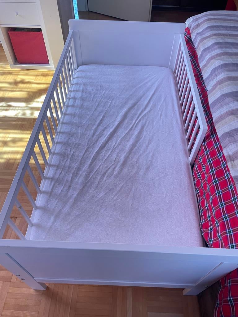 Wit kinderbed 140*70 ledikant, Ophalen of Verzenden, Gebruikt, Ledikant