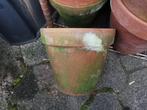 Terracotta pot bloempot Italiaans 25w-22h mooi patina Miekje, ., Rond, Ophalen of Verzenden, Zo goed als nieuw