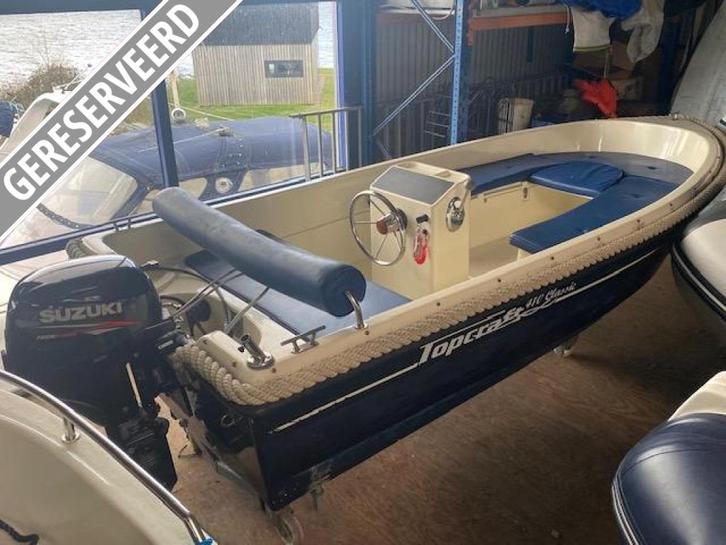 Topcraft 410 Classic, Watersport en Boten, Sloepen, Gebruikt, Tot 10 pk, 3 tot 6 meter, Buitenboordmotor, Benzine, Polyester