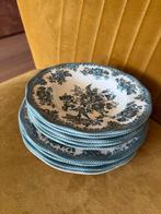 Set van 11 Enoch Wedgwood diepe borden 'Asiatic Pheasants', Antiek en Kunst, Ophalen of Verzenden