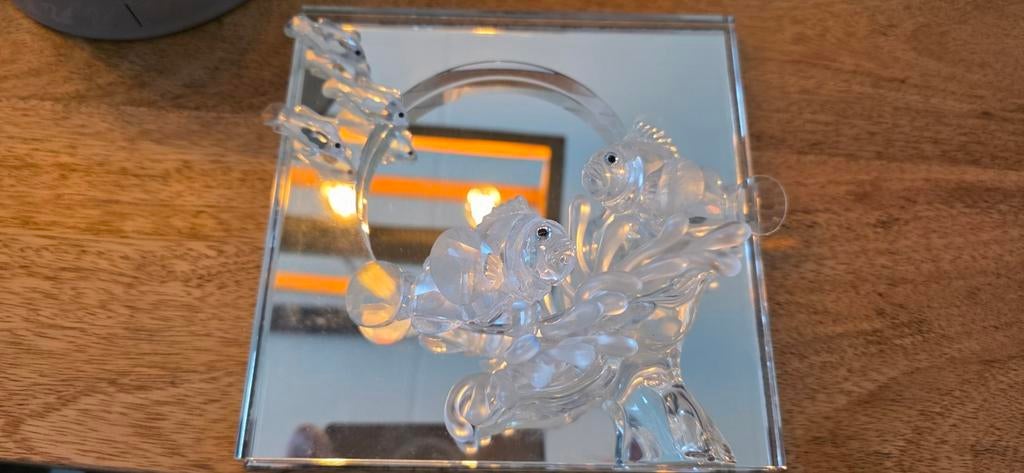 Swarovski kristal vissen op spiegel, Verzamelen, Swarovski, Ophalen