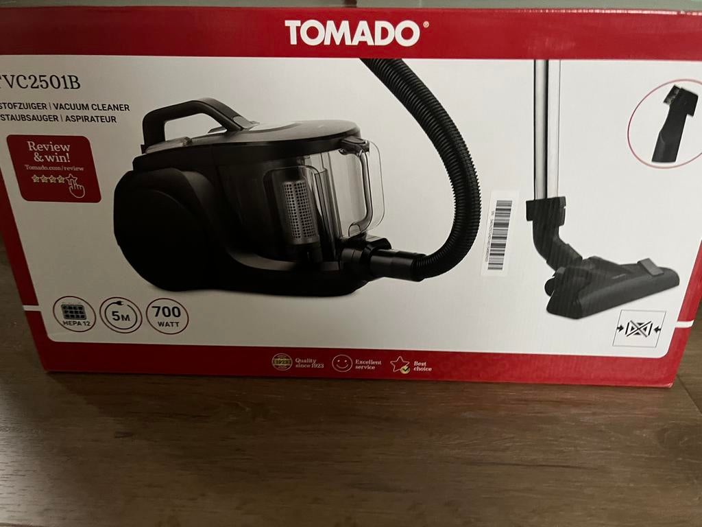 Nieuwe Tomado stofzuiger TVC2501B, Ophalen of Verzenden, Nieuw