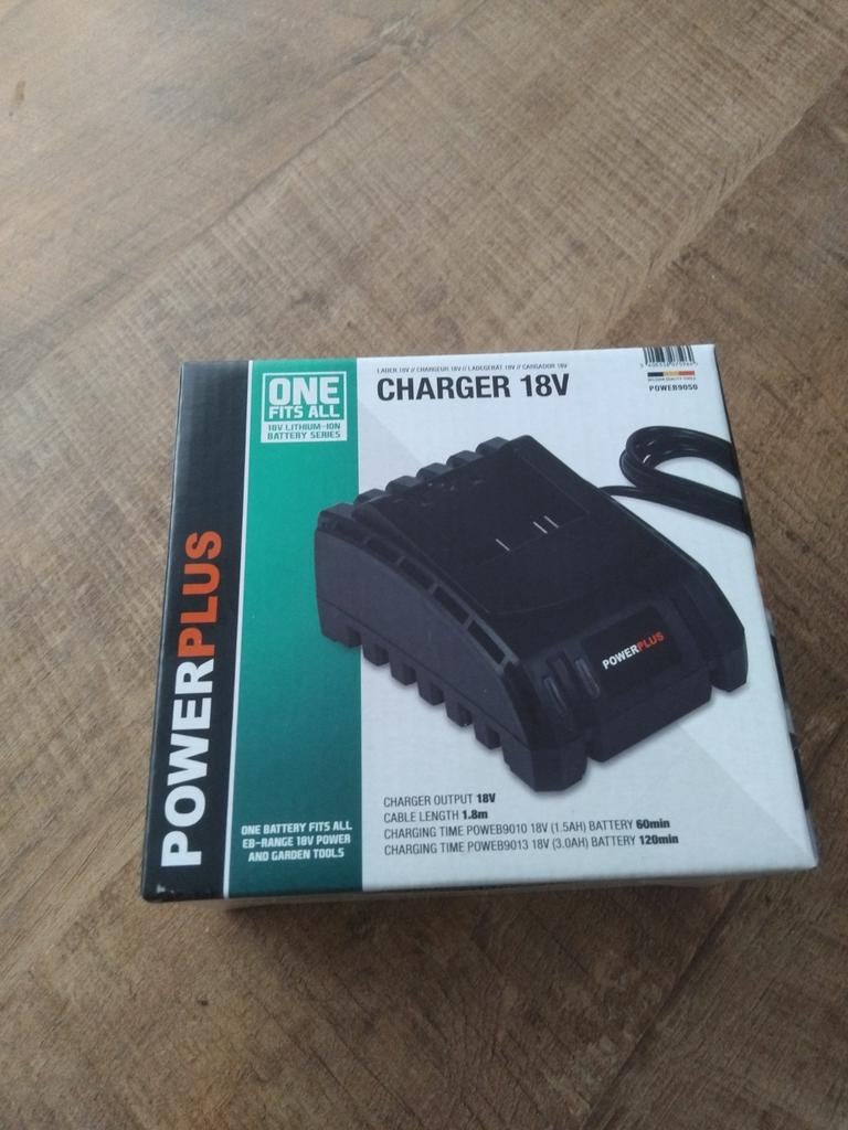 Powerplus 18V oplader nieuw in doos, Ophalen