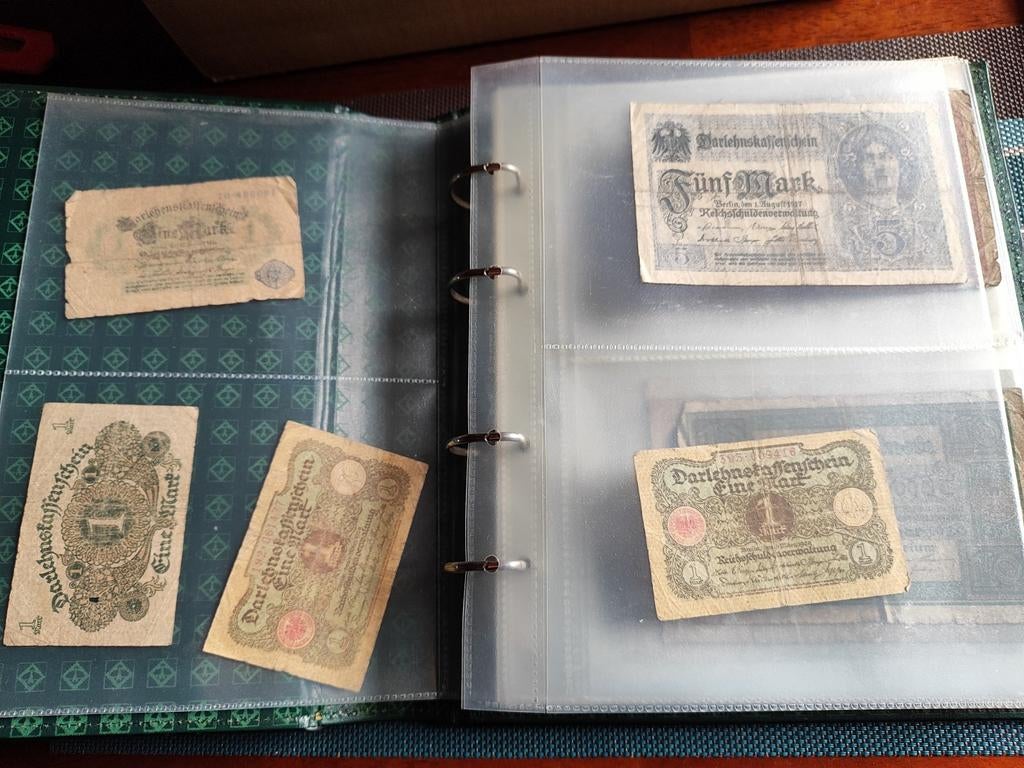 Map vol oude bankbiljetten uit Duitse Rijk 42 stuks, Ophalen of Verzenden, Duitsland