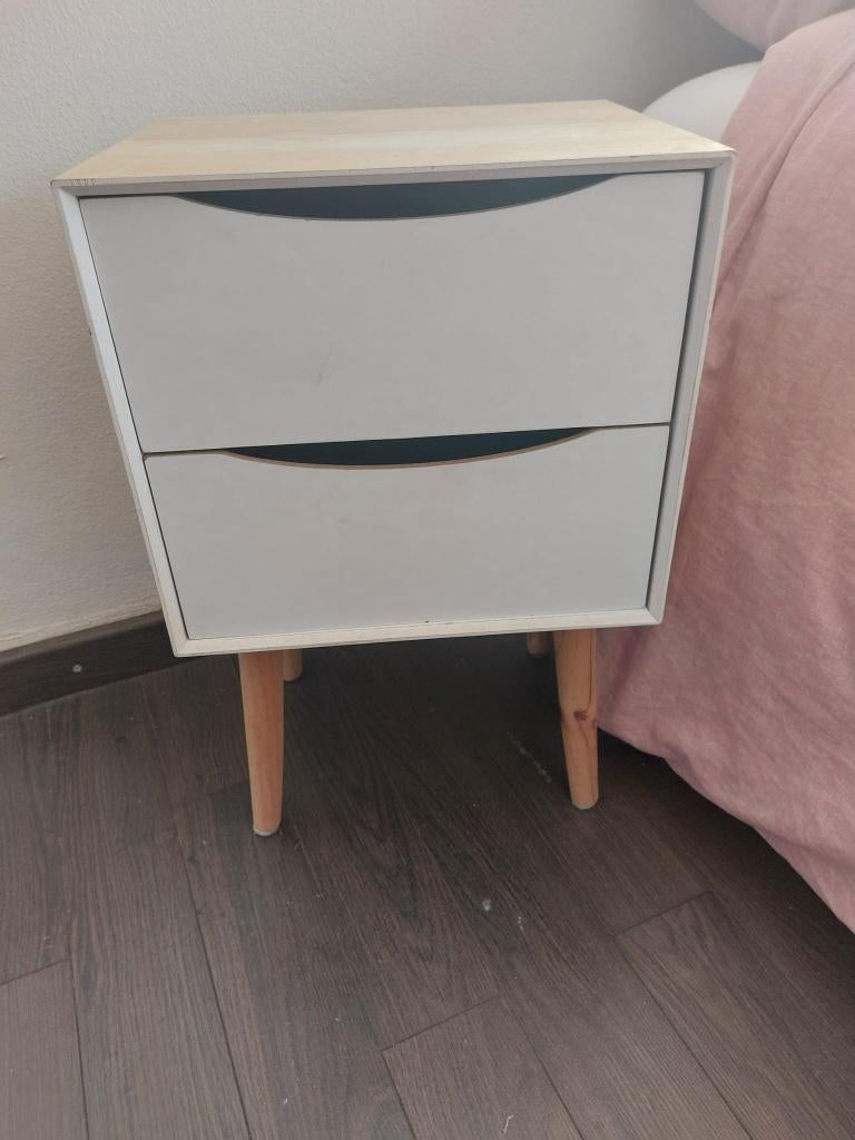 Nachtkastje Scandi stijl, Ophalen, Gebruikt, Minder dan 45 cm, Minder dan 55 cm