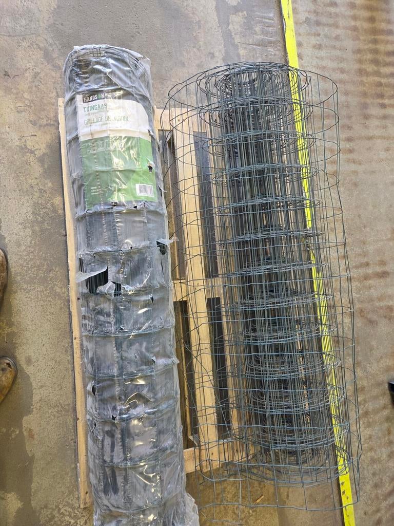 Tuingaas - Groen geplastificeerd en verzinkt (25m), Tuin en Terras, Gaas en Draad, Ophalen, Nieuw, 20 meter of meer, Gaas