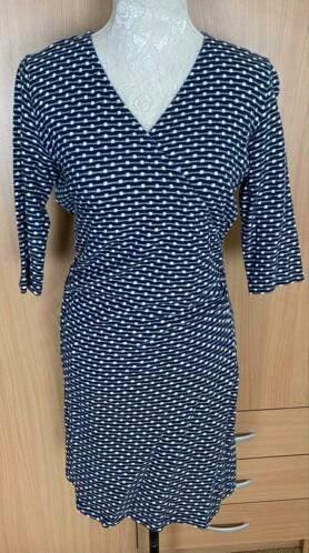 Jurk van Susskind maat M, Kleding | Dames, Jurken, Zo goed als nieuw, Maat 38/40 (M), Blauw, Knielengte, Ophalen of Verzenden