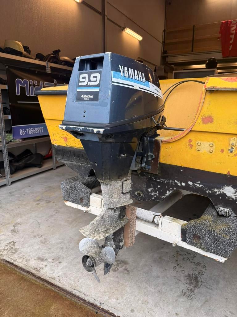 Yamaha 9,9pk 4t / kortstaart / elek start, Watersport en Boten, Ophalen of Verzenden, Gebruikt, Motor en Techniek, Motorboot