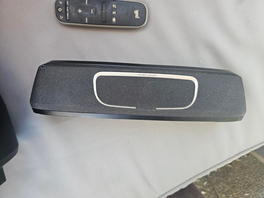 Polk React Soundbar met Subwoofer en Voice Adjust, Overige merken, Gebruikt, Ophalen of Verzenden, Complete surroundset