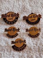 Hard Rock Cafe : 5 Verschillende Emaille Pins, Verzamelen, Speldjes, Pins en Buttons, Verzenden, Zo goed als nieuw, Merk, Speldje of Pin