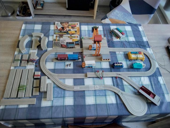 T.k. faller ams racebaan auto,  container terminal, Kinderen en Baby's, Speelgoed | Racebanen, Gebruikt, Racebaan, Elektrisch