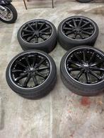 Breedset. Zwarte 19 inch banden en velgen set 5x112, Auto-onderdelen, Banden en Velgen, 19 inch, Gebruikt, Banden en Velgen, Ophalen of Verzenden