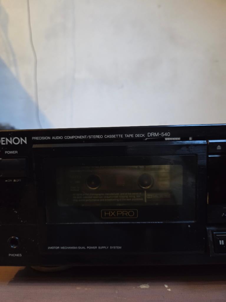 Denon DRM-540 Cassettedeck, Ophalen of Verzenden, Enkel, Denon, Tape counter