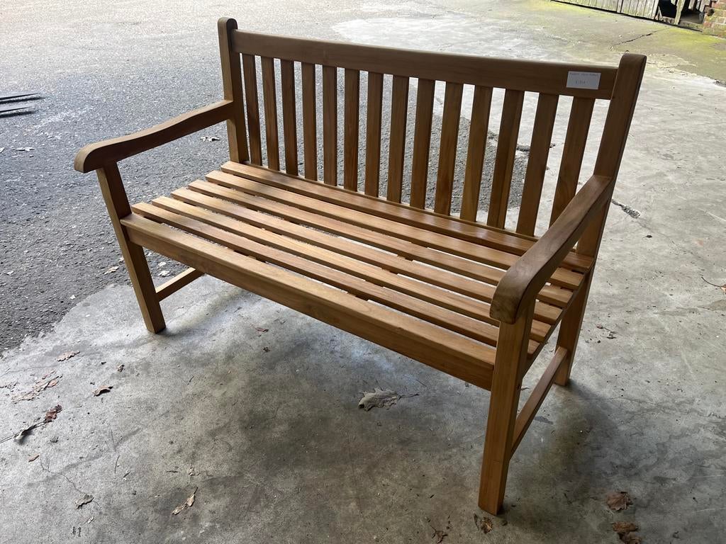 Teakhouten Tuinbank 130cm - Weco Meubelen, Ophalen, Nieuw, Teakhout