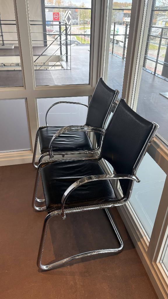 Vergaderstoelen, Huis en Inrichting, Ophalen, Gebruikt, Zwart, Twee
