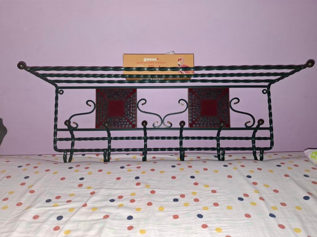 Kapstok, maat 80 cm lengte, 25 cm hoog, 23 cm breed, Zo goed als nieuw, Minder dan 100 cm, Metaal, Ophalen