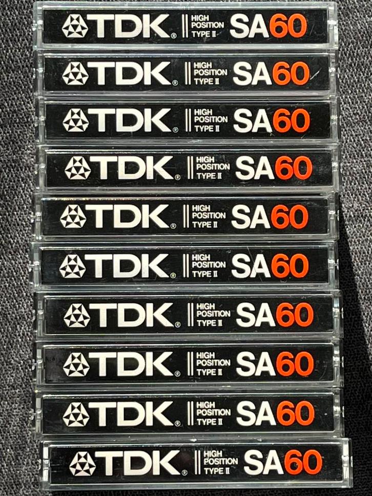 10 prachtige TDK onbeschreven cassettebandjes +stickervellen, Cd's en Dvd's, Cassettebandjes, Gebruikt, Voorbespeeld, Overige genres