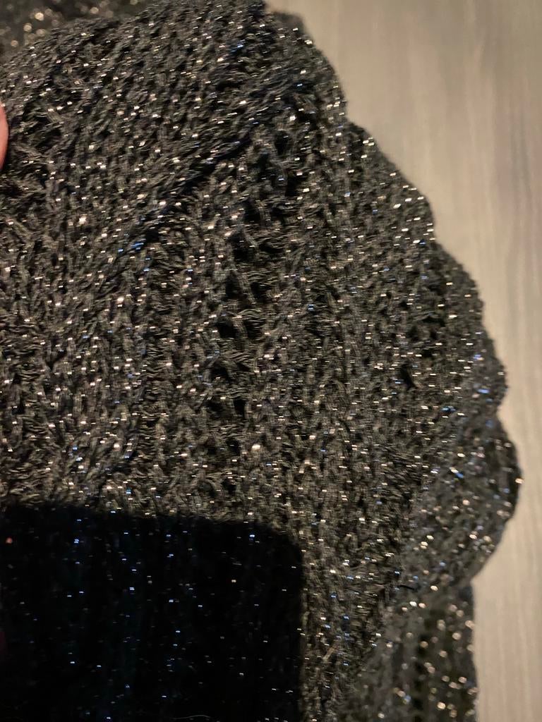 Zwart glitter vestje C&A maat XL, Ophalen of Verzenden, Nieuw, Maat 46/48 (XL) of groter, Zwart