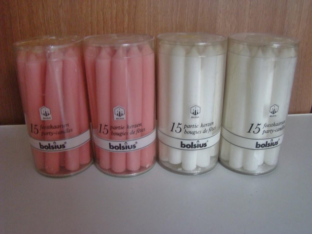 Bolsius feestkaarsjes ~ boomkaarsjes ~ taartkaarsjes, Overige materialen, Overige kleuren, Nieuw, Ophalen of Verzenden
