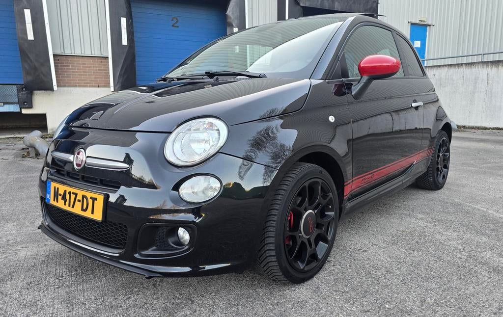 Fiat 500 S 1.2 C 2013 Zwart, Voorwielaandrijving, Euro 5, 4 cilinders, 840 kg