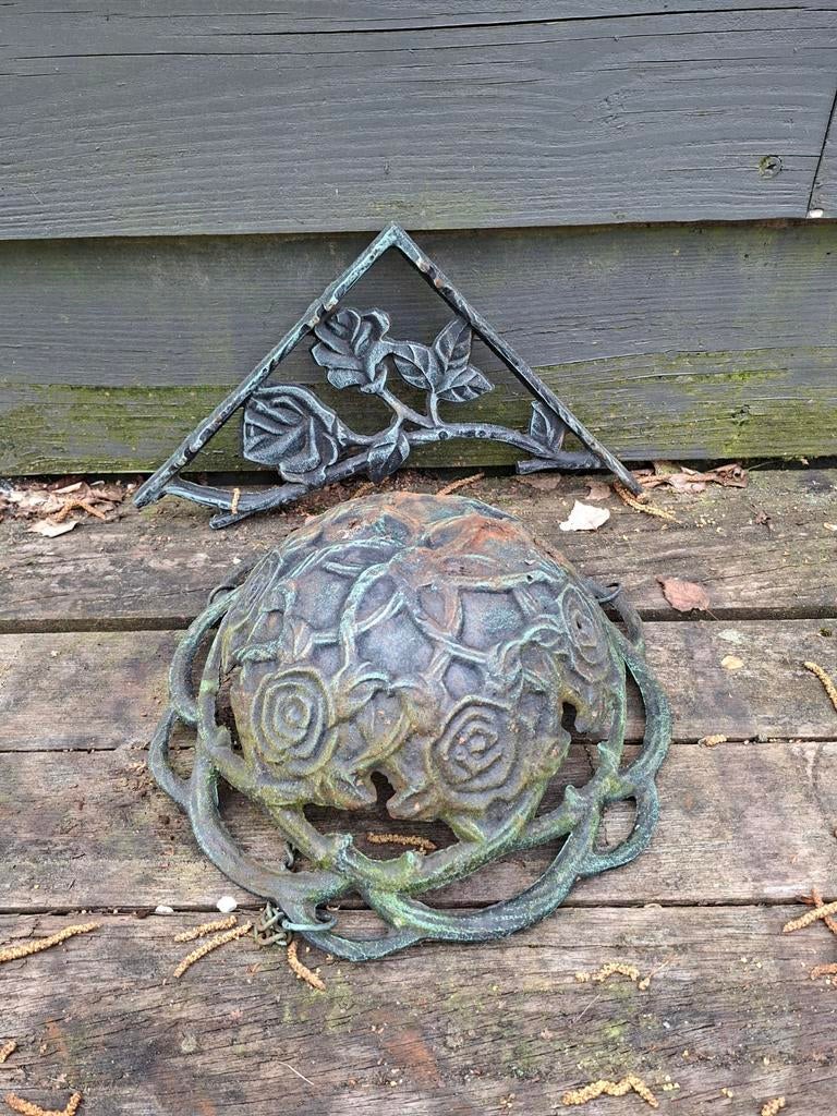 Gietijzeren plantenhanger, Tuin en Terras, Bloembakken en Plantenbakken, Ophalen of Verzenden
