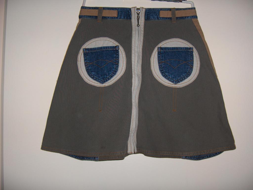 Aparte groen blauw katoenen jeans rok CJW by CANOE 152 zgan, Meisje, Zo goed als nieuw, Jurk of Rok, CJW by Canoe