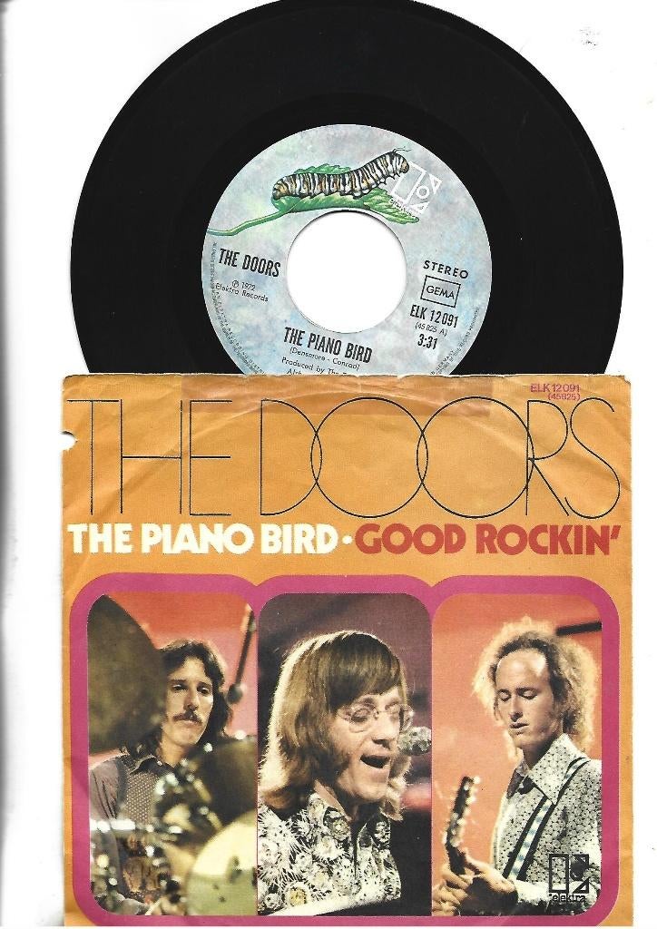 THE DOORS SINGLE 7" THE PIANO BIRD 1972, Cd's en Dvd's, Vinyl Singles, Gebruikt, 7 inch, Single, Ophalen of Verzenden