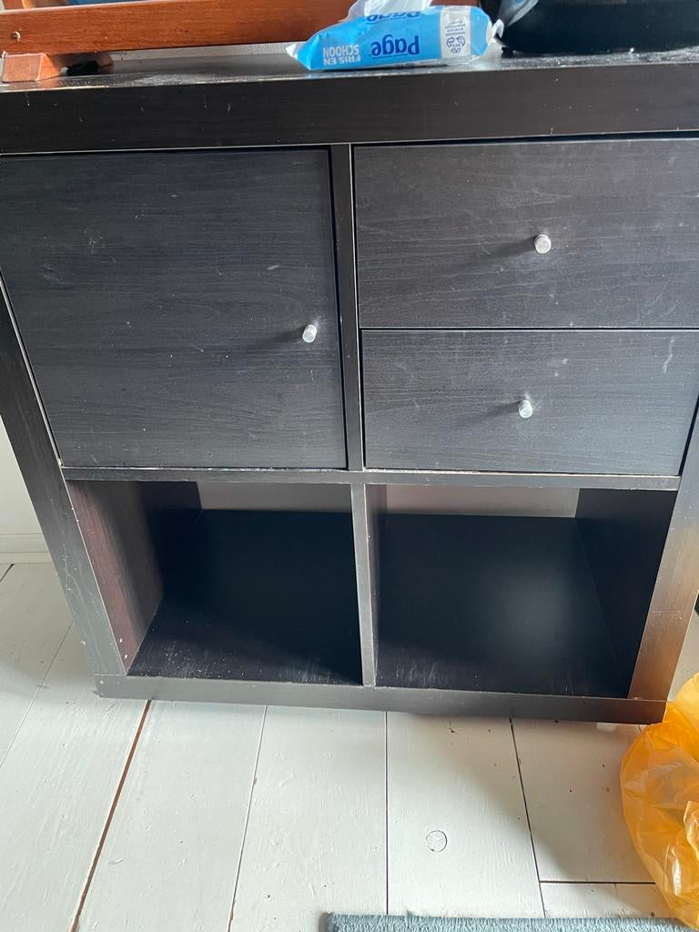 IKEA Kallax; inzet lades (5x 2) en inzet deuren (5x), Huis en Inrichting, Ophalen, Overige materialen, Minder dan 50 cm, Gebruikt