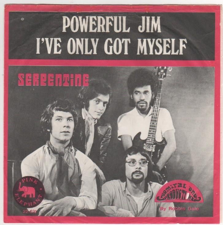 Nederbeat- Serpentine- Powerful Jim, Gebruikt, Verzenden, 7 inch, Fotohoes