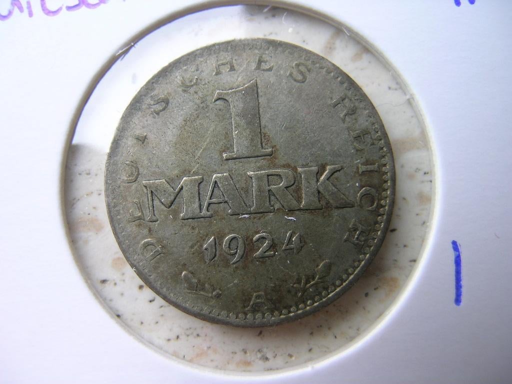 Mark 1924 A Duitsland, Ophalen of Verzenden, Duitsland, Losse munt