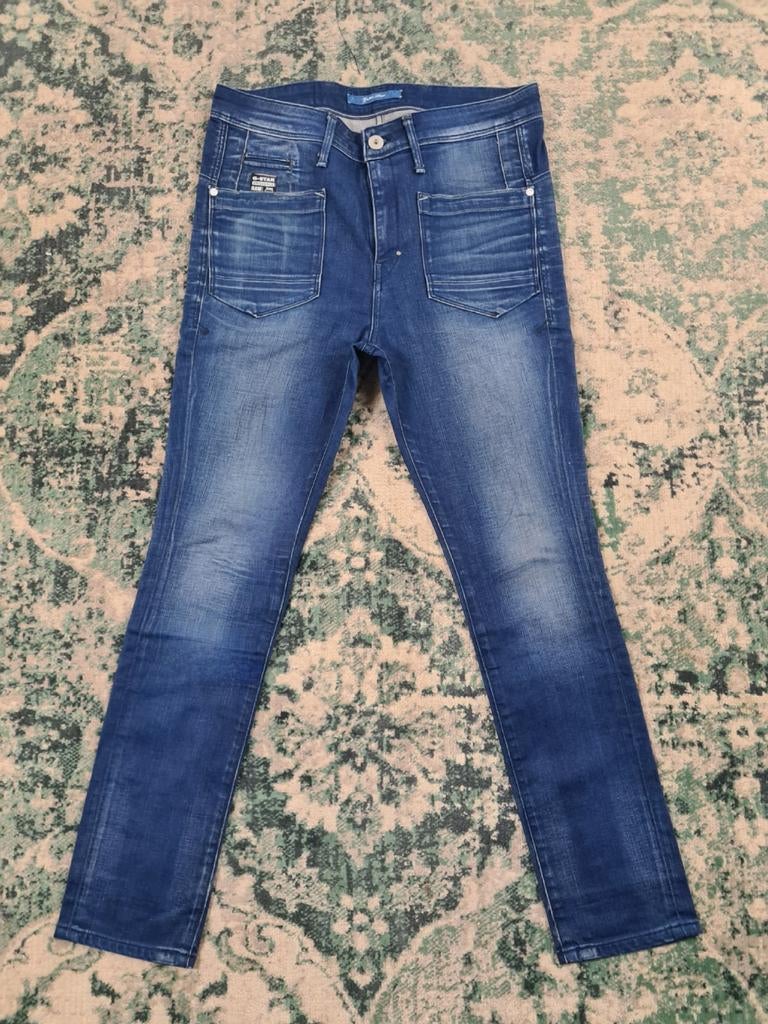 G-star raw low T loose Tapered W27 L30 WMN Tulsi2730 Blauw, Blauw, Ophalen of Verzenden, W27 (confectie 34) of kleiner, G-STAR RAW