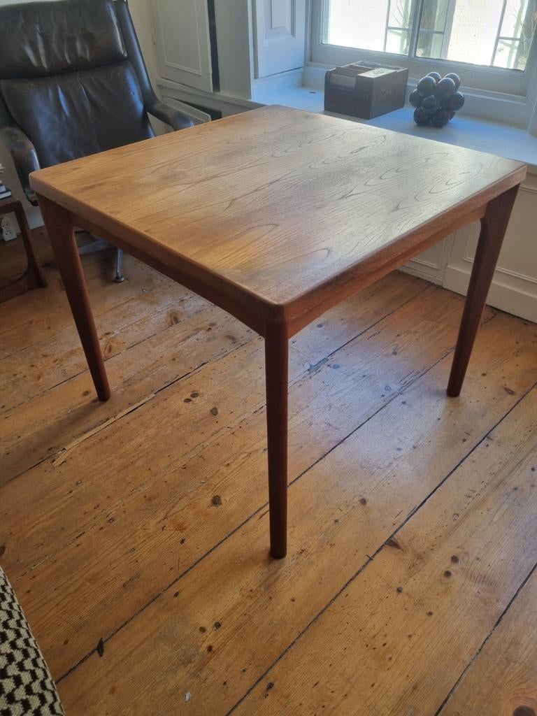 Deense eettafel teakhout Henning Kjaernulf, Ophalen, Gebruikt, Teakhout, 200 cm of meer