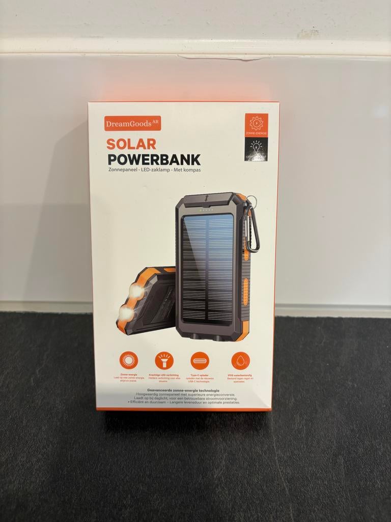 DreamGoods AR Solar Powerbank, Ophalen of Verzenden, Nieuw