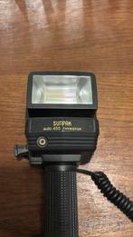 Sunpak auto 455 Thyristor flitser, Ophalen, Gebruikt, Overige merken, Kantelbaar