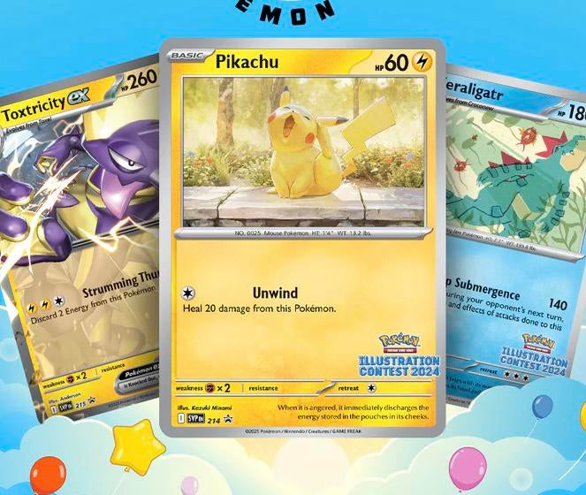 (oa Pikachu) Sealed Illustration Contest 2024 Kaarten Set, Ophalen of Verzenden, Zo goed als nieuw, Losse kaart